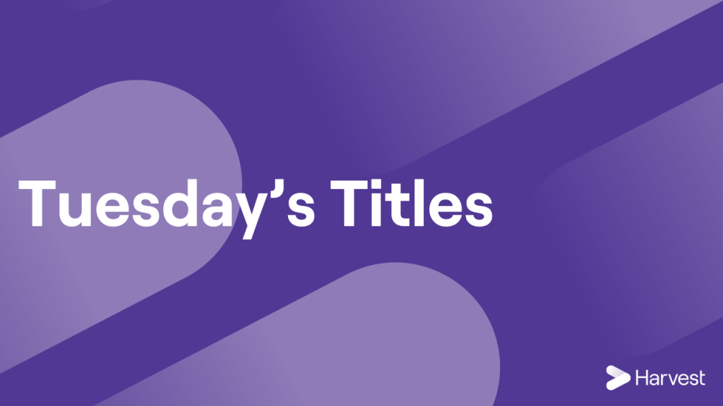 Tuesday’s Titles with Nicola O’Neill
